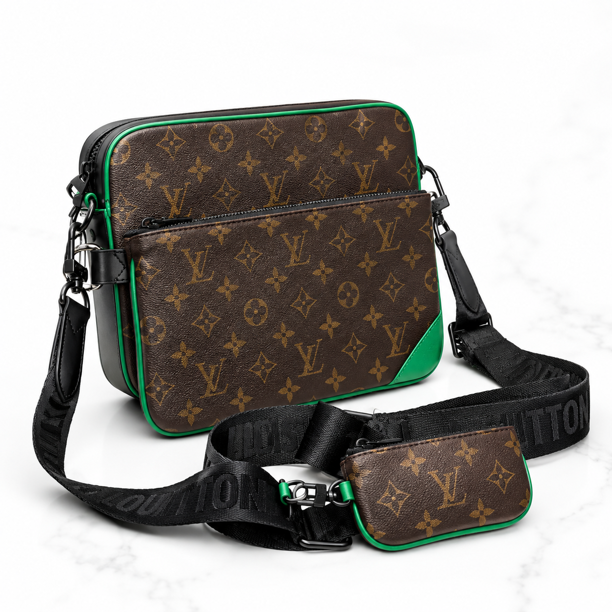 Louis Vuitton Trio Brown Green 2026