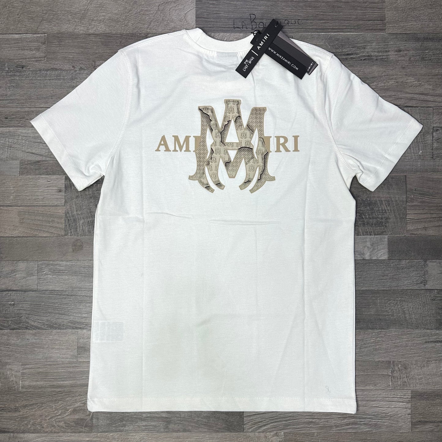 Amiri MA beige logo White 2026