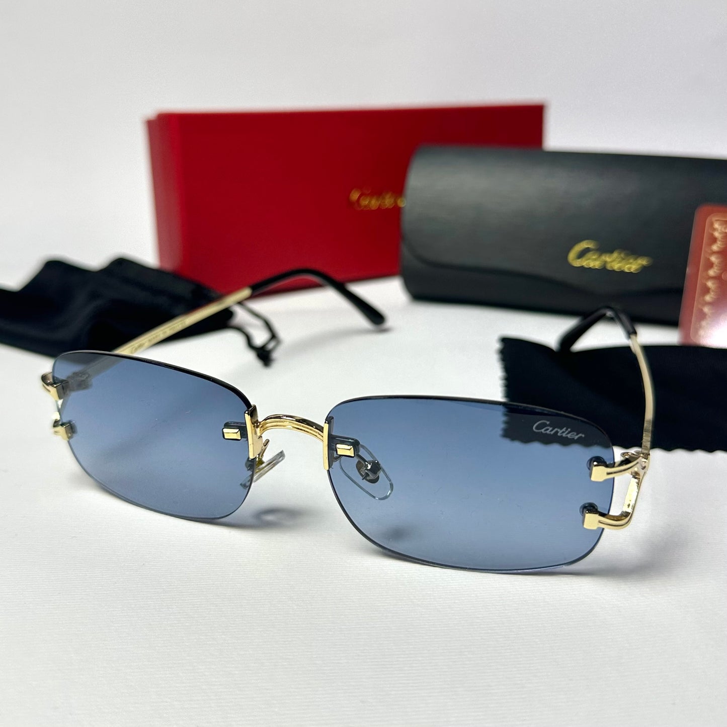 Cartier Rectangle SS26 Blue