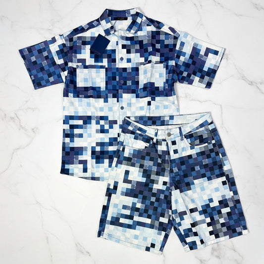 LV Minecraft Blue Denim Summer Set 2025 NO