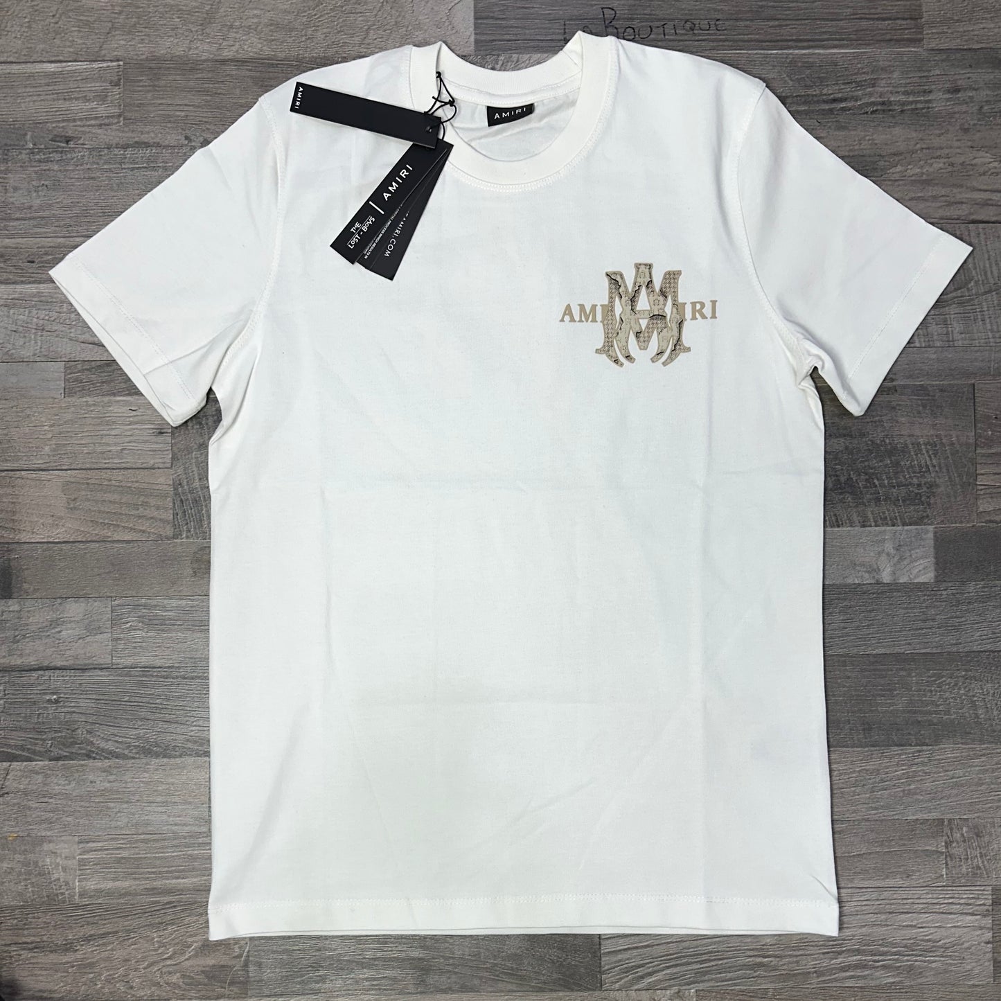 Amiri MA beige logo White 2026