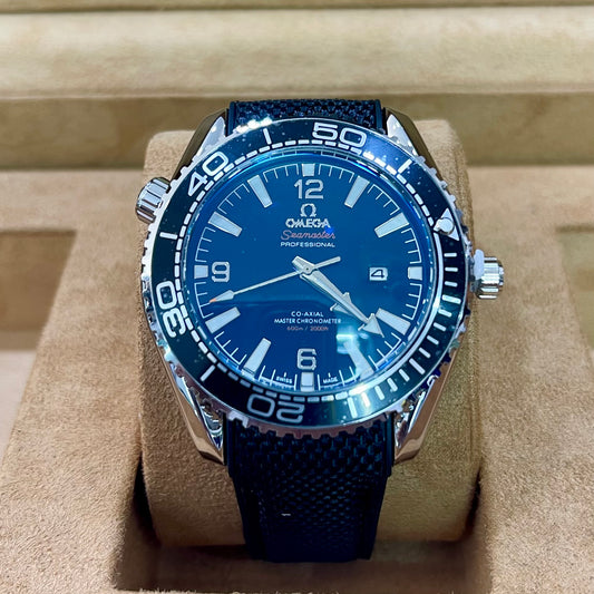 Omega Seamaster Planet Ocean Black Rubber Strap