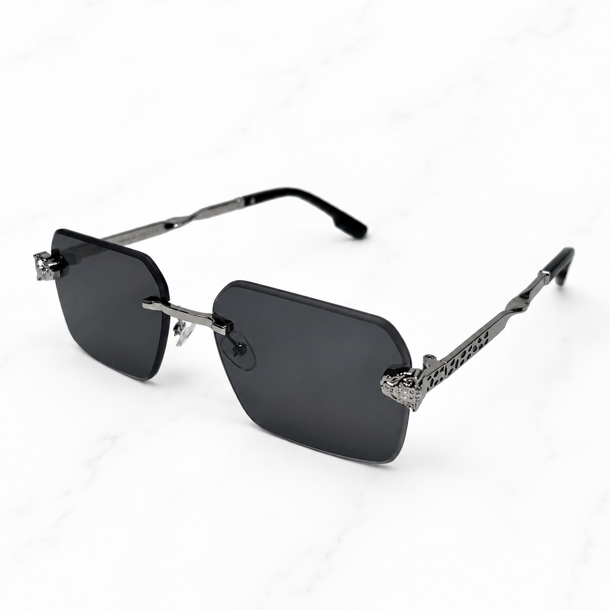 Cartier Eyewear Panther Black Silver