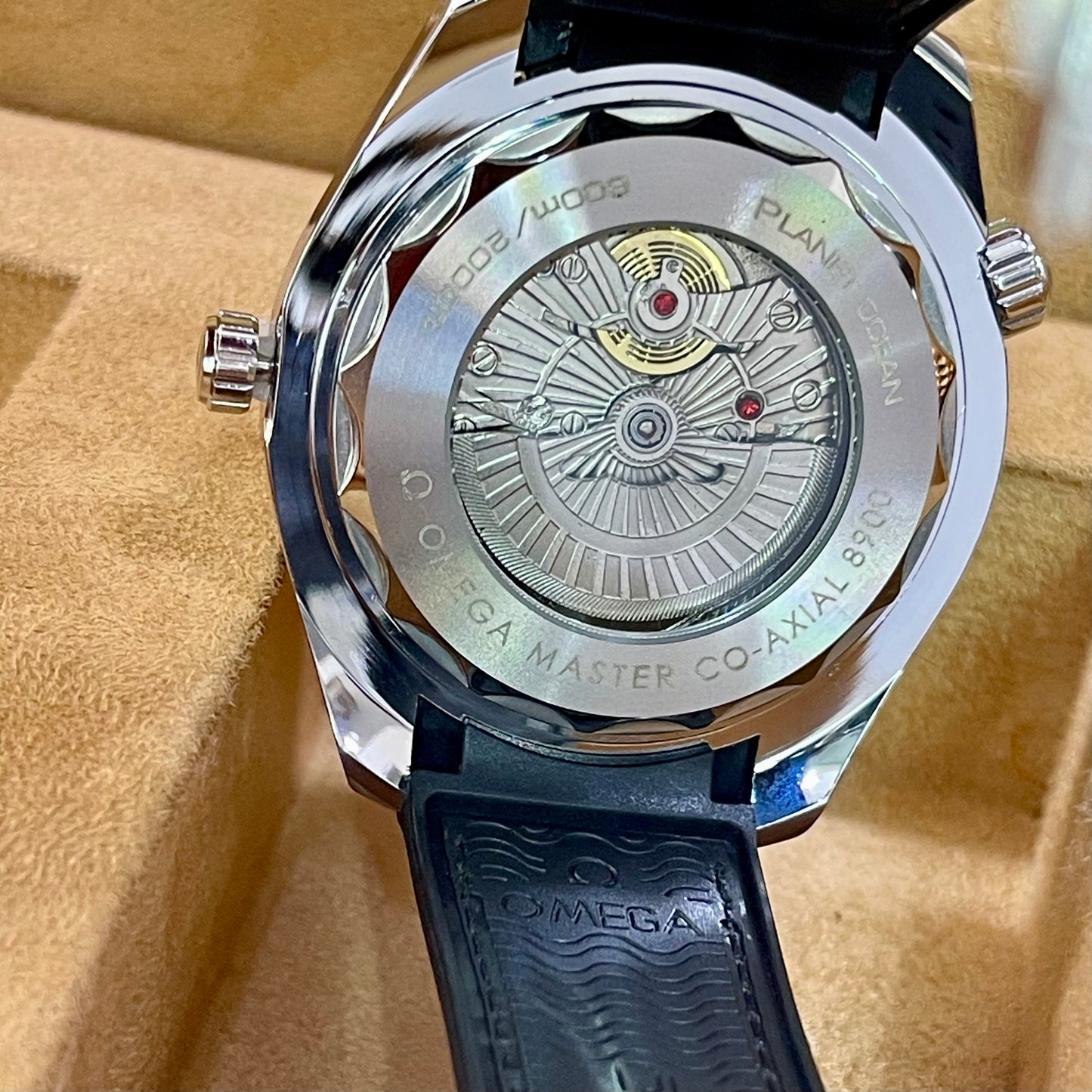 Omega Seamaster Planet Ocean Black Rubber Strap