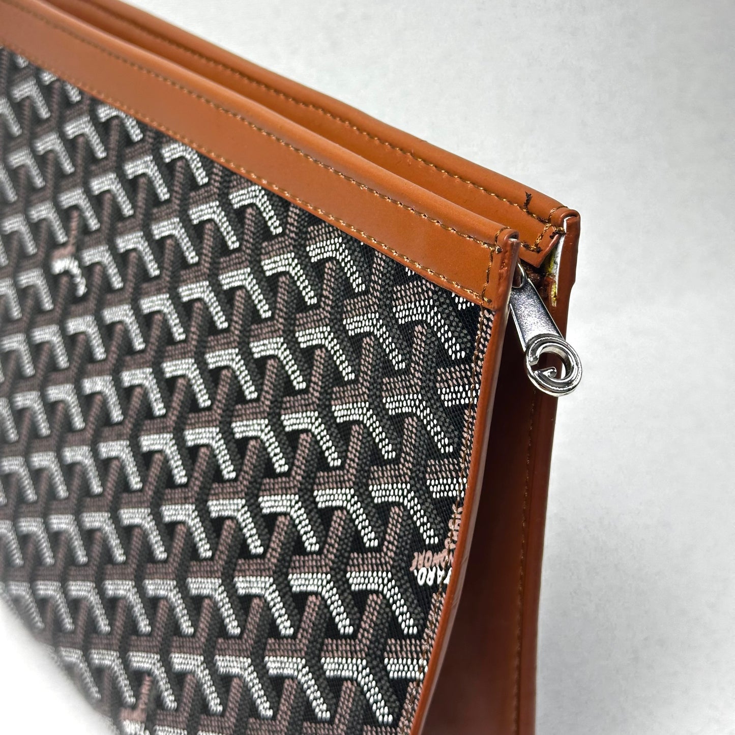 Goyard Envelope Black Brown