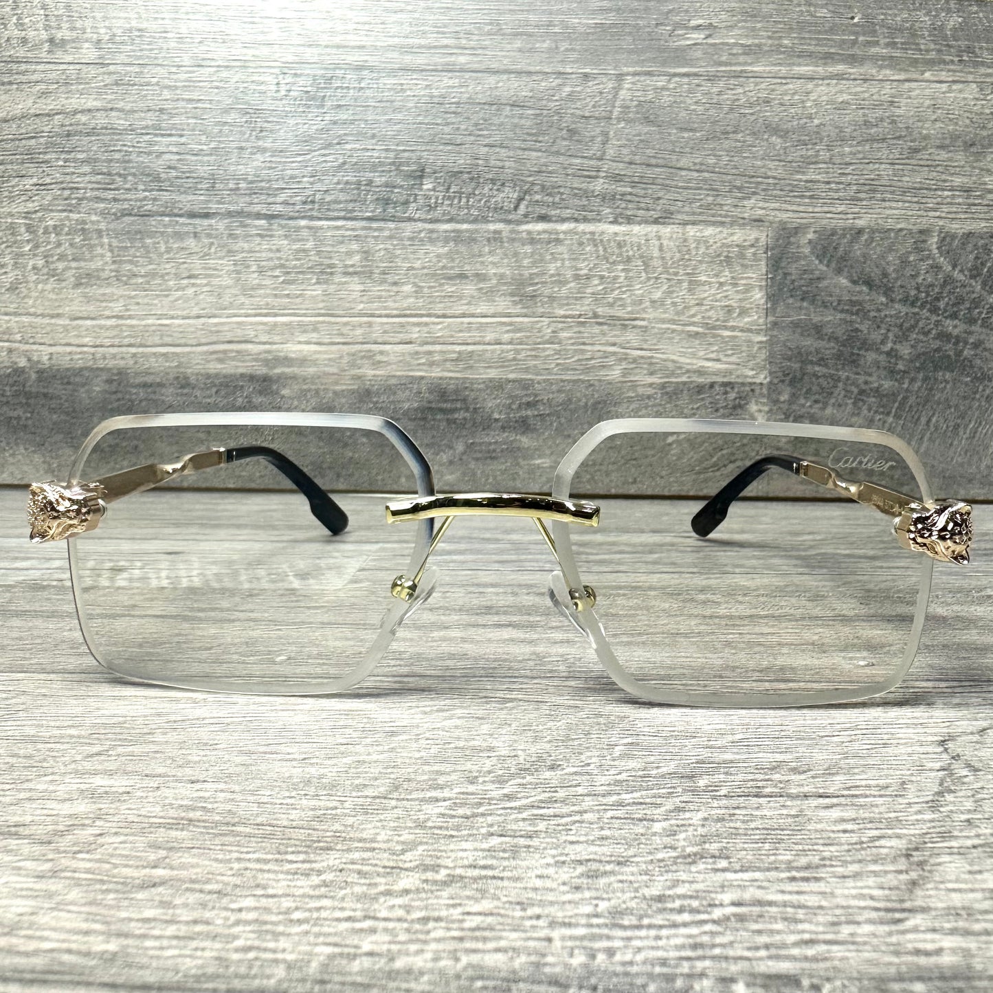 Cartier Eyewear Rectangle Frame Rimless