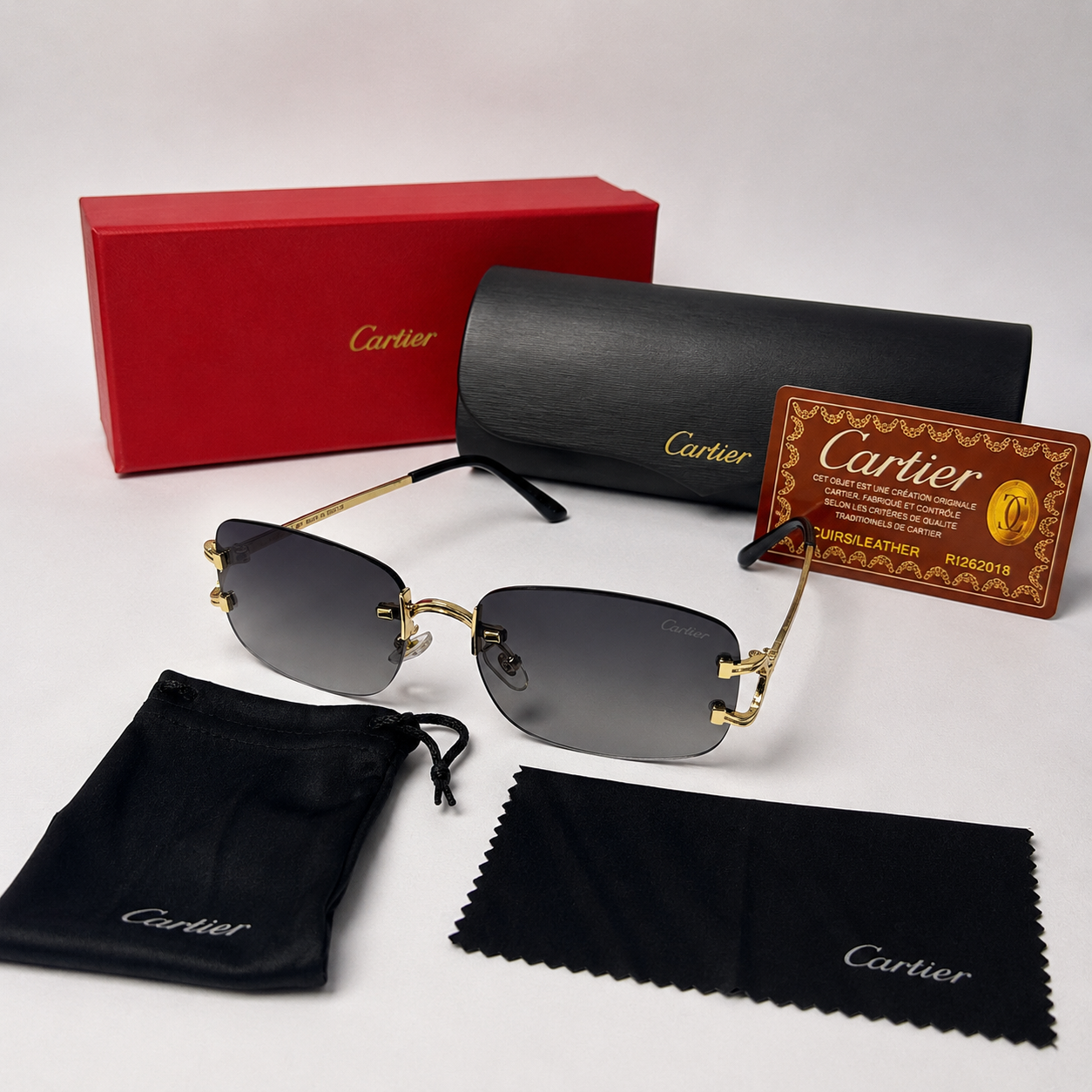 Cartier Rectangle SS26 Black