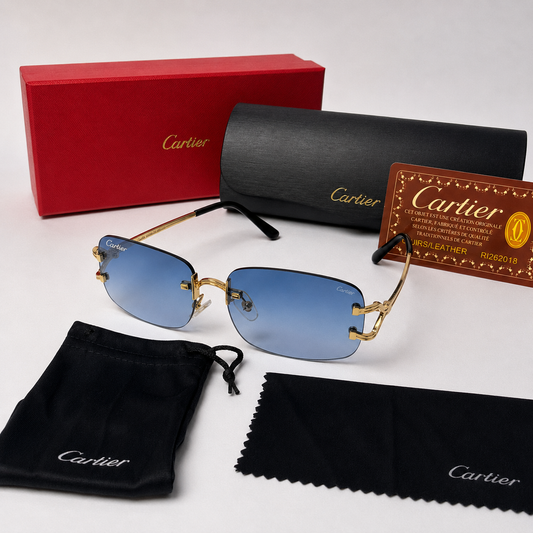 Cartier Rectangle SS26 Blue