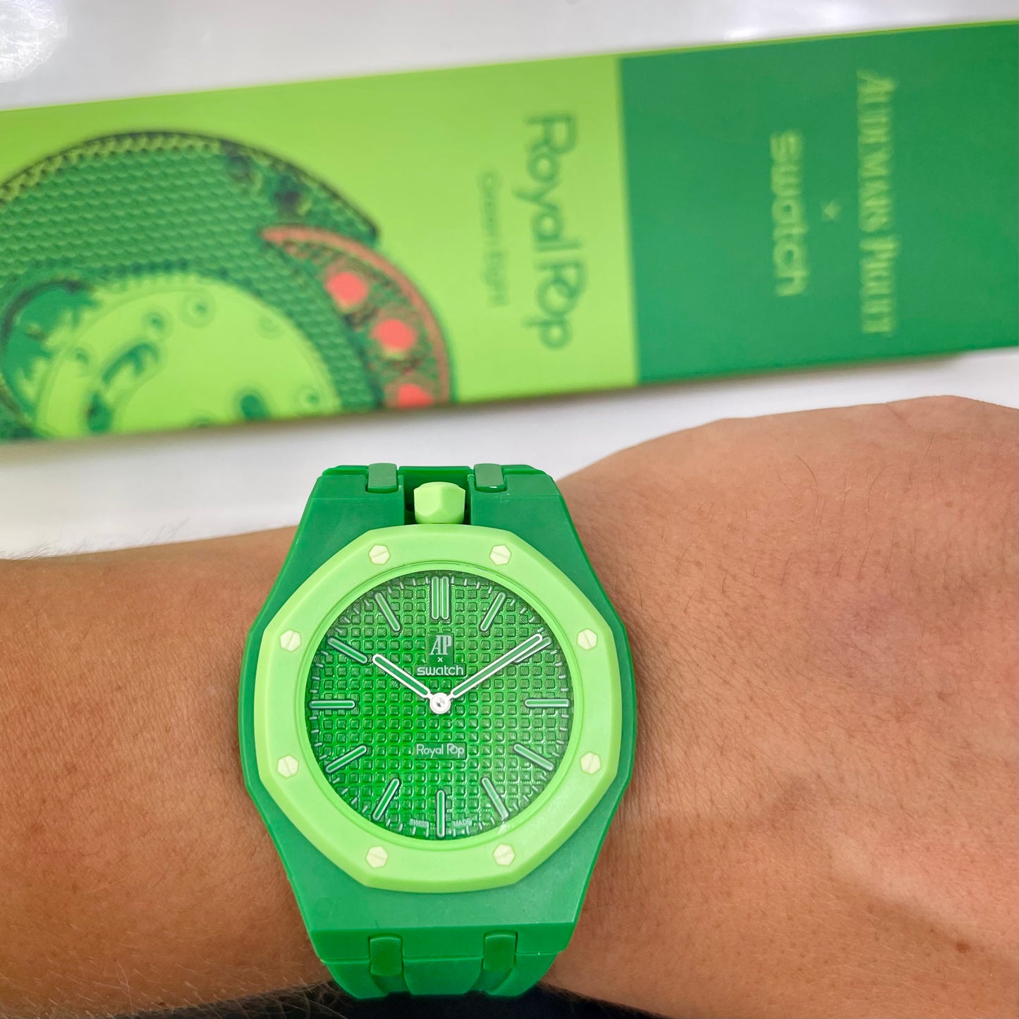 Audemars Piquet X Swatch Royal Pop “ Green Eight”