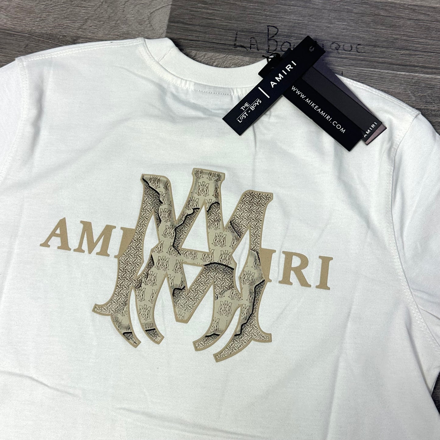 Amiri MA beige logo White 2026