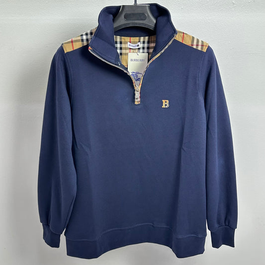 Zip Burberry Navy Blue 2026