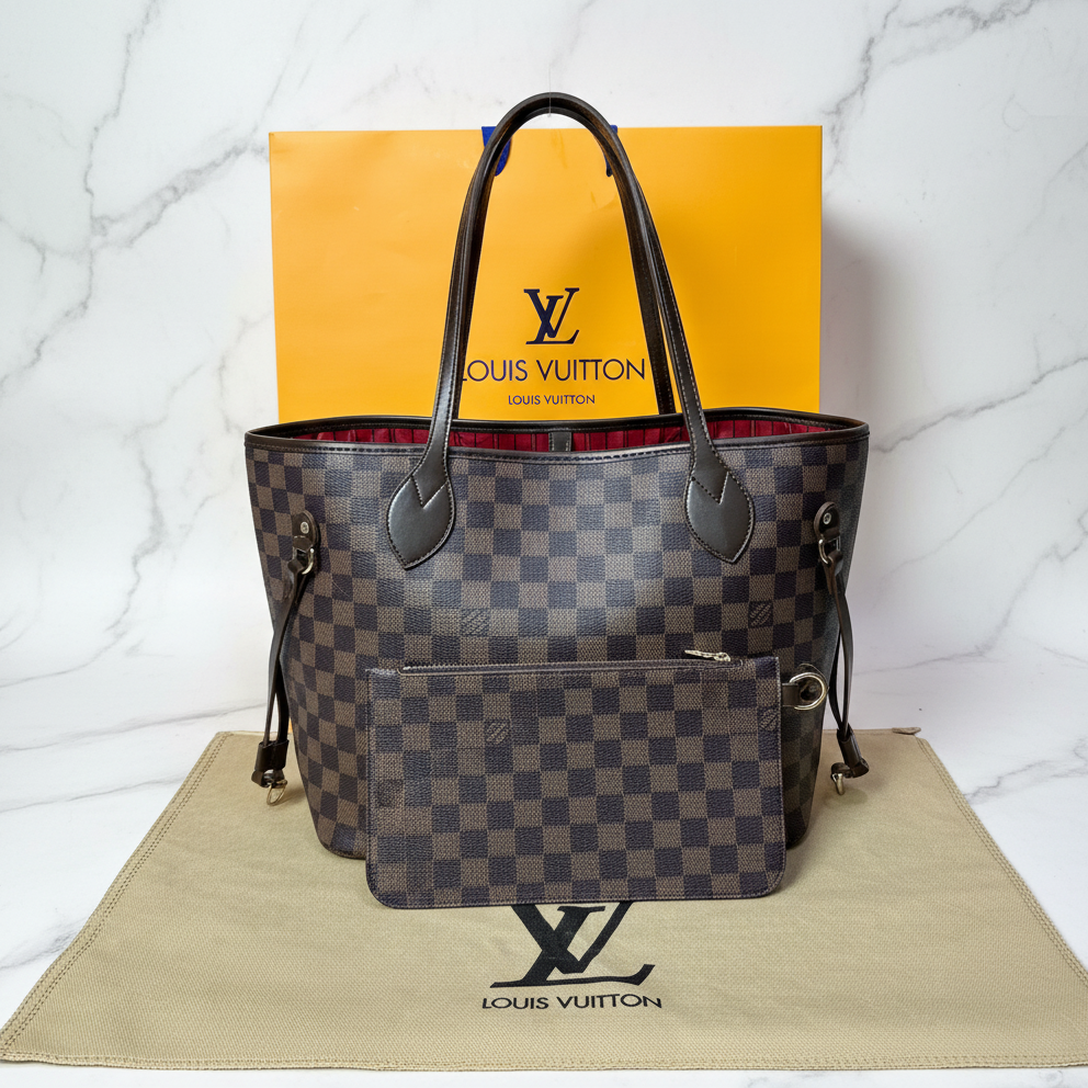 LV Neverfull Handbag Brown bags