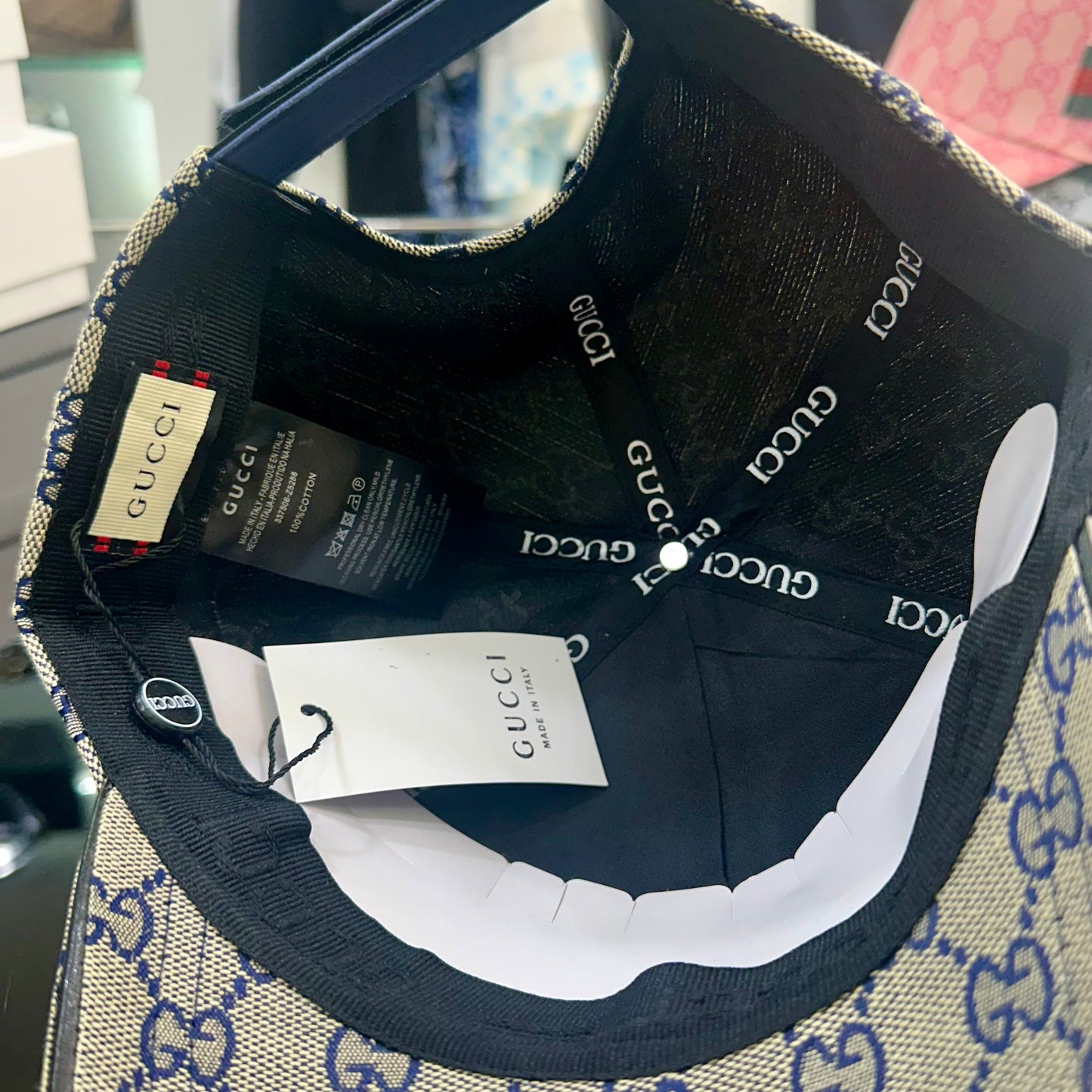 Gucci GG Supreme Grey/Blue
