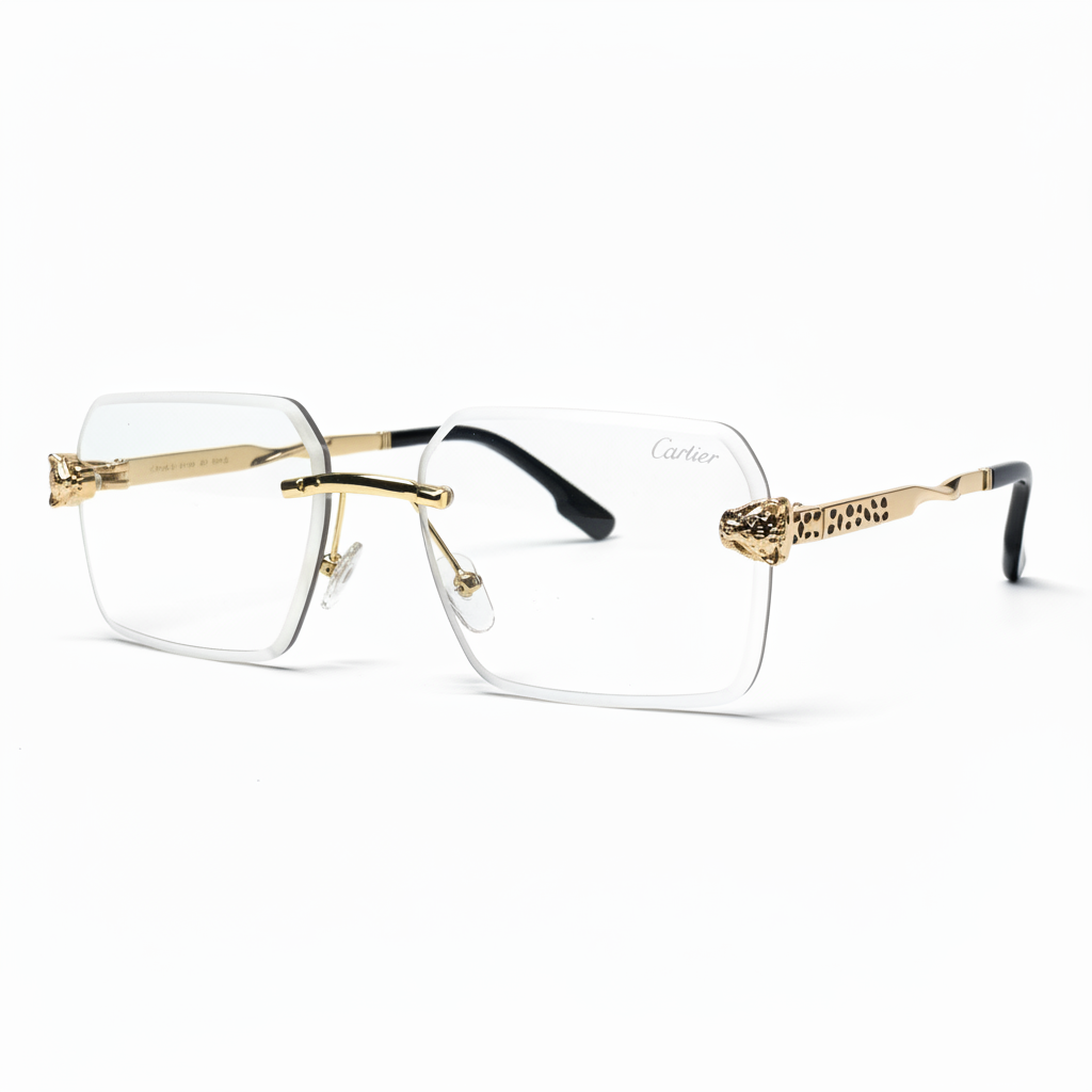 Cartier Eyewear Rectangle Frame Rimless
