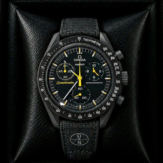 Omega x Swatch Bioceramic MoonSwatch Speedmaster Dark Side of the Moon Apollo 8