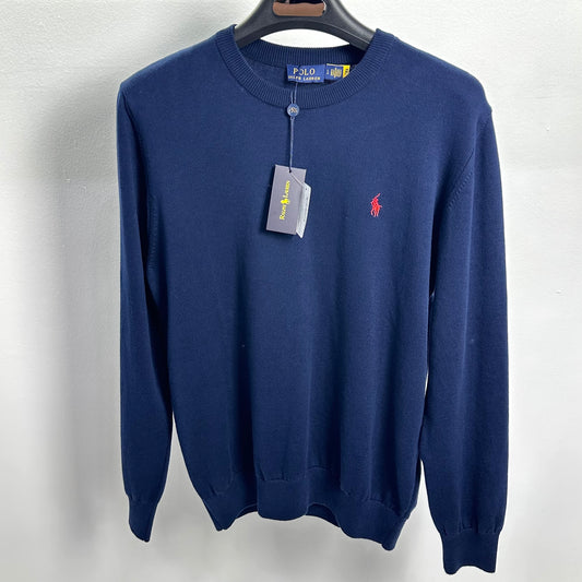 Πλεκτό Polo Navy Blue