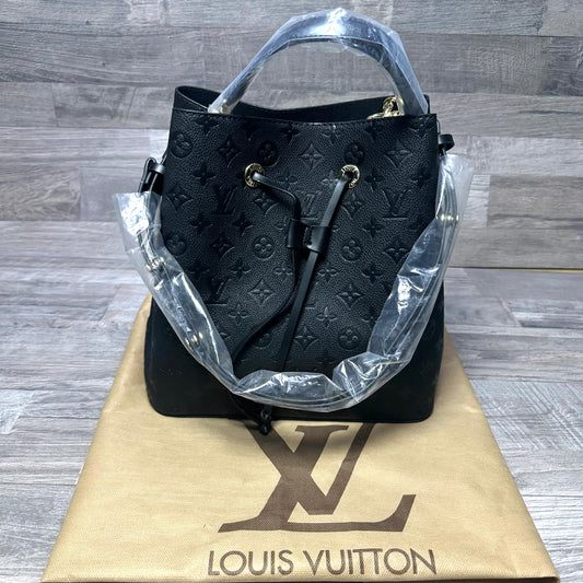 LV Canvas Handbag Neonoe Black
