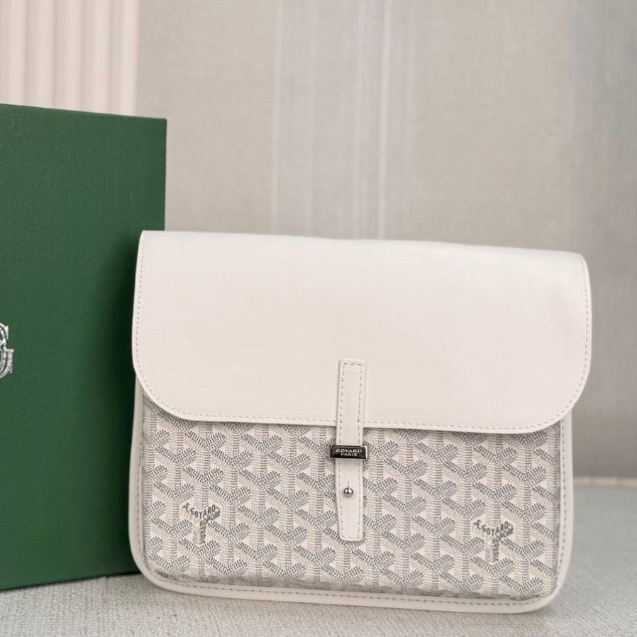 Goyard Coursier Messenger White